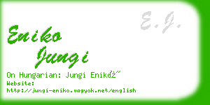 eniko jungi business card